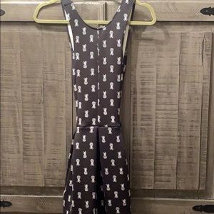 Black pineapple dress